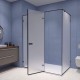 Душевой уголок RGW Stilvoll SV-040-B, 353204020-24, 120 х 100 см, стекло матовое, профиль черный
