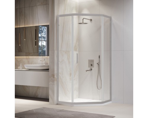 Душевой уголок RGW PA-86S 1000х1000 стекло прозрачные, профиль хром сатин