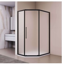 Душевой уголок RGW Passage 120x100 PA-86B стекло сатин, профиль черный матовый (38088602-24N)