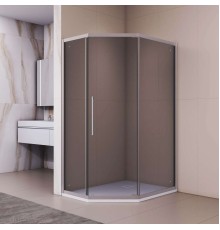 Душевой уголок RGW Passage 100x90 PA-86S стекло тонированное, профиль сатин (38088690-311N)