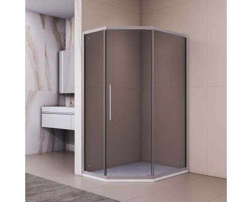 Душевой уголок RGW Passage 100x90 PA-86S стекло тонированное, профиль сатин (38088690-311N)
