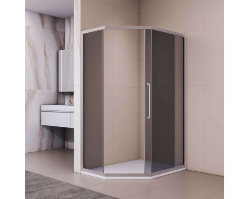 Душевой уголок RGW Passage 100x90 PA-86S стекло тонированное, профиль сатин (38088690-311N)