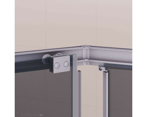 Душевой уголок RGW Passage 100x90 PA-86S стекло тонированное, профиль сатин (38088690-311N)
