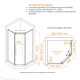Душевой уголок RGW Passage 90x90 PA-86B стекло сатин, профиль черный матовый (38088699-24N)