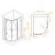 Душевой уголок RGW Passage PA-61 800х1000 стекло прозрачное, профиль хром