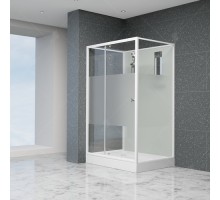 Душевая кабина RGW AN-207 Frost Line 80x80см, цвет профиля белый, стекло 5 мм 411320788-95