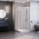 Душевой уголок Dolphin TN-31  900х900 стекло прозрачное,профиль хром