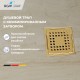 Душевой трап RGW Drain Leo-01-10Gb, 60210110-06, 10 х 10 см, решетка золото матовое