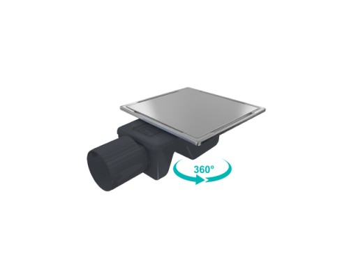 Душевой трап RGW SDR-15, 60211515-01, 15 х 15 см, решетка хром