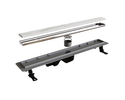 Душевой лоток Drain Leo-21, 400 60212140-01, 40 см, под плитку, хром