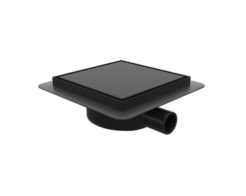 Душевой трап RGW SDR-10 79211000-04, 10 х 10 см, решетка под плитку, черный