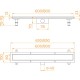 Душевой трап RGW SDR-34B 60см комбинированный c черной накладной под плитку 64213460-04