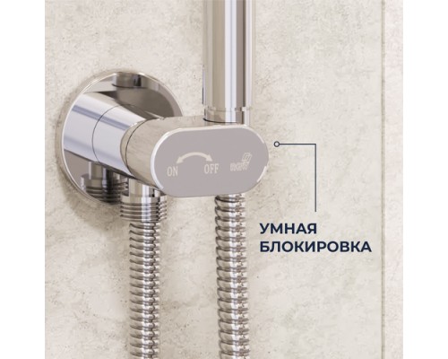 Гигиенический душ RGW Shower Panels SP-210 581408210-01 со смесителем, хром 