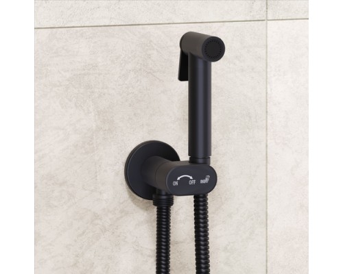 Гигиенический душ RGW Shower Panels SP-210B 581408210-04 со смесителем, черный матовый 