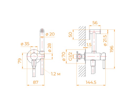 Душевая стойка RGW SP-24 Shower Panels с изливом хром 59140124-13