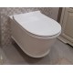 Унитаз подвесной безободковый Santi Line SL-5009 сиденье Duroplast, микролифт, белый глянец