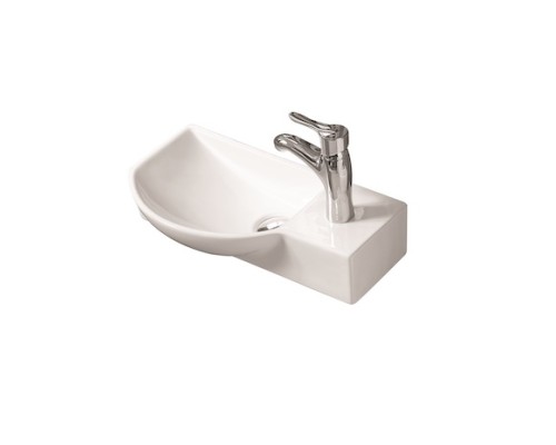 Умывальник накладной / подвесной Santi Line SL-2012L 450*240*125 белый глянец