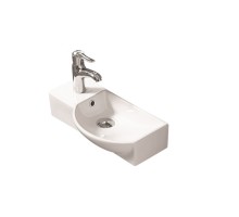 Умывальник накладной / подвесной Santi Line SL-2012R 450*240*125 белый глянец
