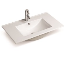 Умывальник врезной сверху столешницы Santi Line SL-2102 (70) 705*463*175 белый глянец
