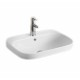 Умывальник врезной сверху столешницы Santi Line SL-2108 600x450x160 белый глянец