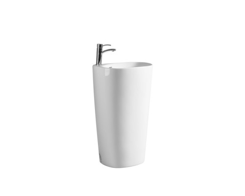 Умывальник напольный с переливом Santi Line SL-4001 520*400*855 белый глянец