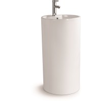 Умывальник напольный с переливом Santi Line SL-4003 460*440*840 белый матовый