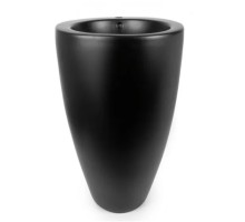 Умывальник напольный с переливом Santi Line SL-4004MB 500*500*840 черный матовый