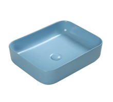 Умывальник накладной (чаша) Santiline SL-1051BL 50x41 голубой матовый