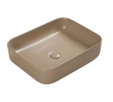 Умывальник накладной (чаша) Santiline SL-1051KH 50x41 светло-коричневый матовый