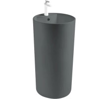 Умывальник напольный с переливом Santi Line SL-4003 460*440*840 серый матовый