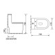 Унитаз напольный безободковый Santi Line SL-5019 сиденье Duroplast, микролифт, арматура GEBERIT, белый глянец 