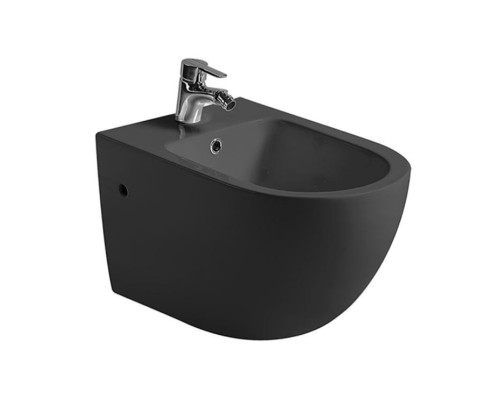 Биде подвесное Santi Line SL-5058MB без сиденья, черный матовый Биде подвесное Santi Line SL-5058MB без сиденья, черный матовый