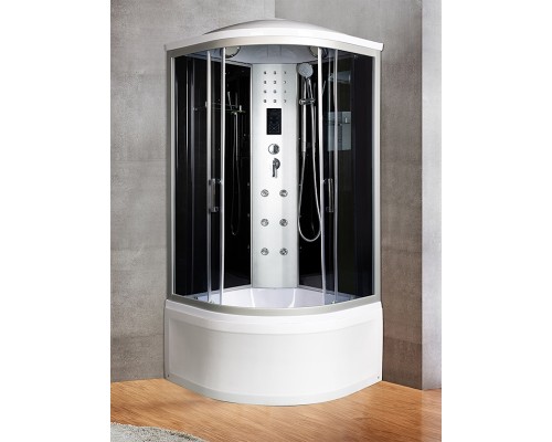 Душевая кабина River DUNAY  80/43 TH 80х80 тонированное стекло, профиль хром матовый