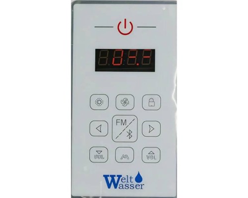 Душевая кабина Weltwasser WW500 EMMER 11055 110х110 прозрачное стекло, профиль хром матовый