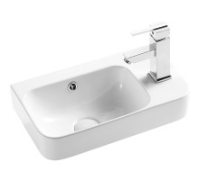 Умывальник подвесной Weltwasser WW AISBACH 5117 R  450х260х155 белый глянец, правый