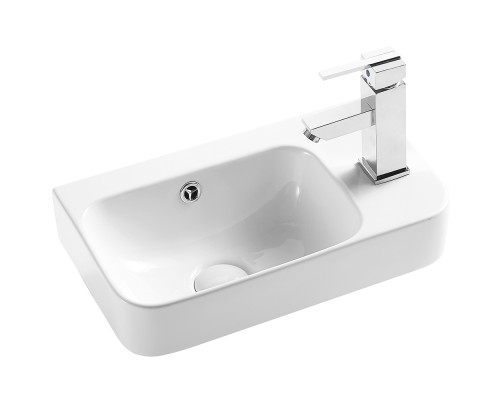 Раковина подвесная WeltWasser WW Арт. AISBACH 5117 R450x450x155 фаянс белый глянец Раковина подвесная WeltWasser WW Арт. AISBACH 5117 R450x450x155 фаянс белый глянец