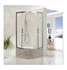Душевой уголок WeltWasser WW500 С 100х100 10000004075 профиль Хром матовый стекло прозрачное