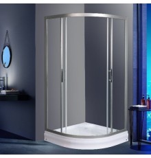 Душевой уголок WeltWasser WW500 С 100х100 10000004086 профиль Хром матовый стекло прозрачное