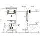 Система инсталляции WeltWasser Amberg 506 c клавишей смыва Amberg RD-WT белый (10000008225)