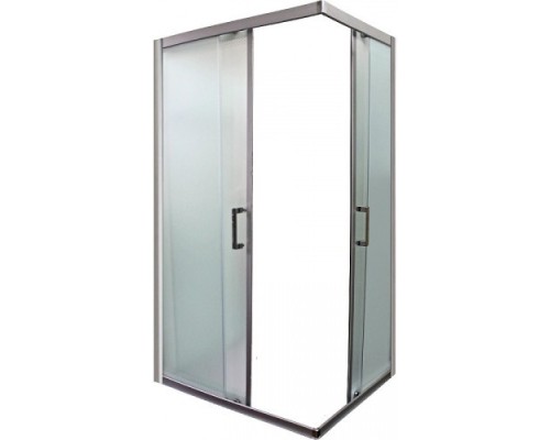 MORAVA XL 100/24 MT Душевое ограждение с поддоном, стекло матовое, профиль хром матовый