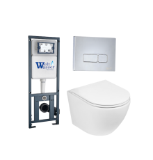 Наборы инсталляций+унитаз подвесной+кнопка MARBERG 410 + MERZBACH 041 XL GL-WT + MAR 410 SE