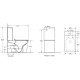 Унитаз-компакт Welt-Wasser GELBACH 001 ST GL-BL 36,5x61 сиденье Duroplast, микролифт, черный глянец