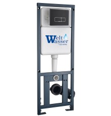 Инсталляция для подвесного унитаза WeltWasser WW Marberg 410 10000011212 с кнопкой смыва черной матовой