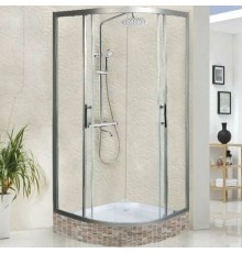 Душевой уголок Weltwasser WW500  80/189  80x80 стекло прозрачное, профиль хром матовый, с поддоном