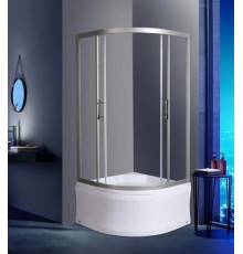 Душевой уголок Weltwasser WW500 С 90/159 90x90 стекло прозрачное, профиль хром матовый, с поддоном 