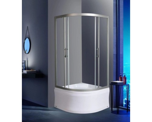 Душевой уголок Weltwasser WW500 С 90/159 90x90 стекло прозрачное, профиль хром матовый, с поддоном 