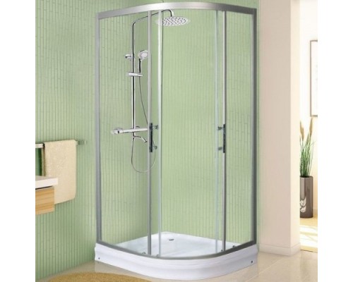 Душевой уголок Weltwasser WW500 С 120/90/189 L 120x90,  стекло прозрачное, профиль хром матовый, с поддоном 