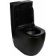 WW MERZBACH 011 MT-BL Унитаз компакт черный матовый, безободковый, с бачком, с крышкой микролифт, слив Торнадо