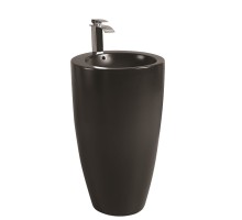 WW LEERBACH 4949 MT-BL Раковина напольная. 490х490х820 мм черный матовый 