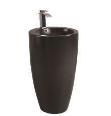 WW LEERBACH 4949 MT-BL Раковина напольная. 490х490х820 мм черный матовый 